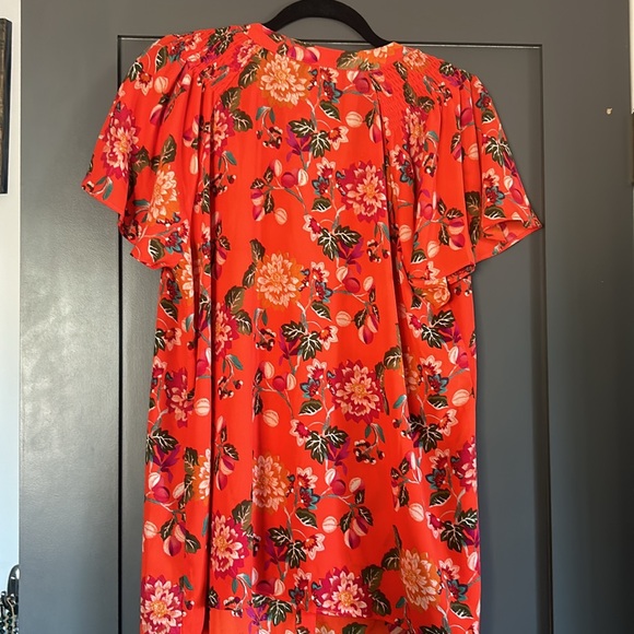 NWT- Orange Chrysanthemum Blouse Sz 1X - Picture 4 of 7